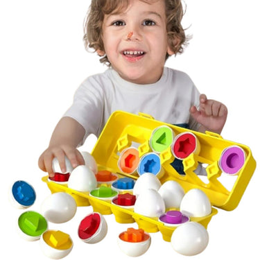 EggShapes | Descubre, juega y aprende - Juguete educativo de rompecabezas para la motricidad fina